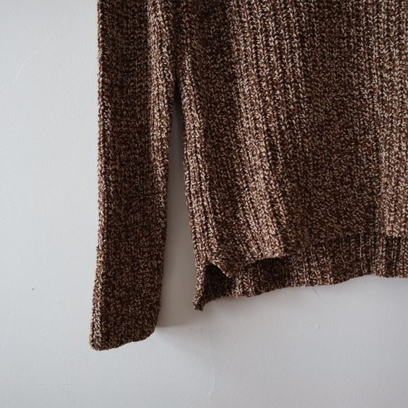 LRL Lauren Jeans Co Ralph Lauren Brown Knit Sweater - Picture 7 of 9